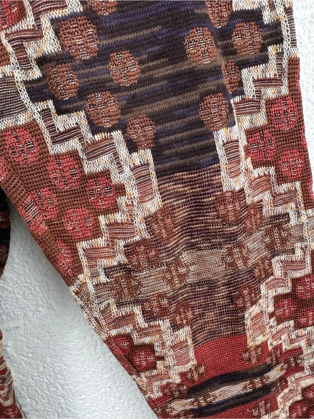 Free People Printed Knit Leggings | Boho Aztec Southwest Pattern | Size M